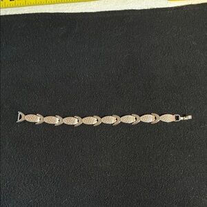 Elegant Sterling Silver Fish Bracelet